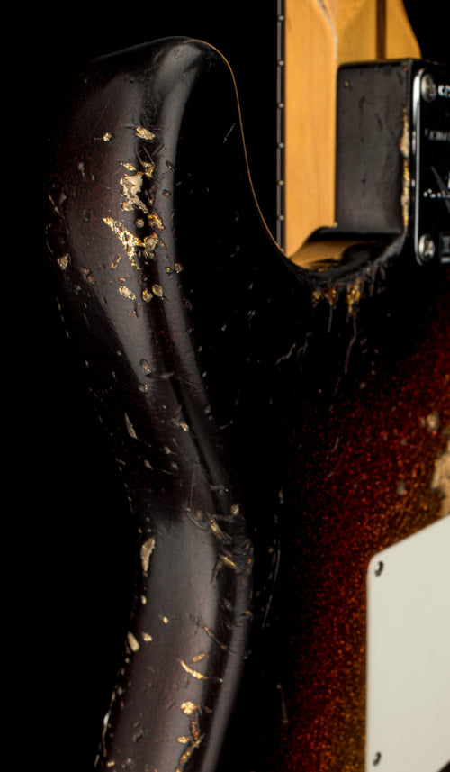 Fender Custom Shop Custom Deluxe Stratocaster Heavy Relic - 3-Tone Sunburst Sparkle #90181