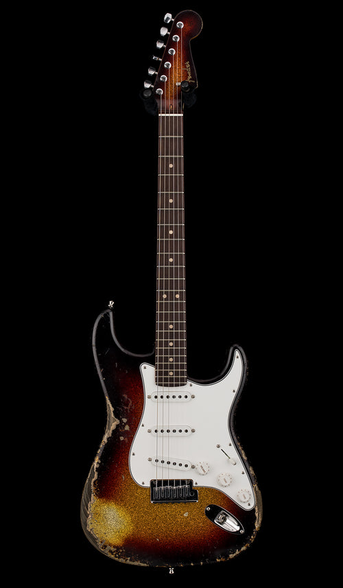 Fender Custom Shop Custom Deluxe Stratocaster Heavy Relic - 3-Tone Sunburst Sparkle #90181