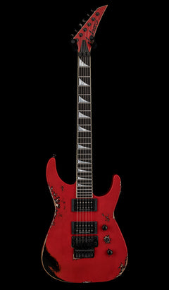 Jackson Custom Shop Korina SL2H FR Heavy Relic - Ferrari Red over Black #11582 (Empire Music Spec)