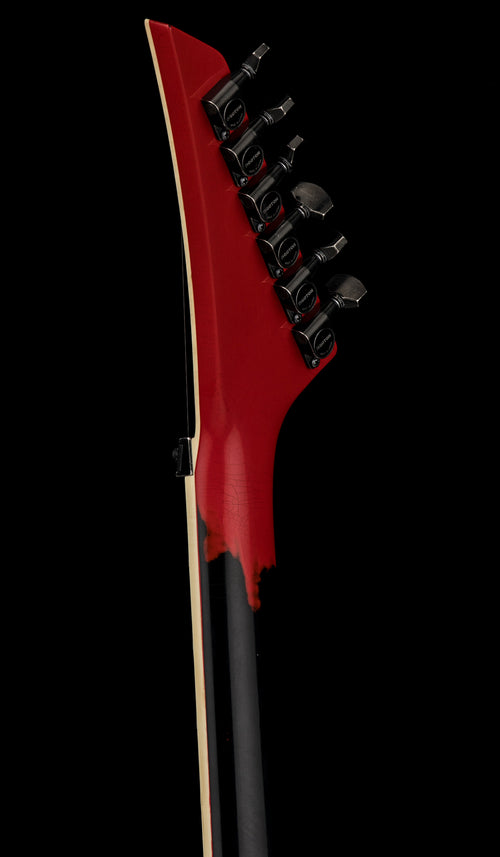 Jackson Custom Shop Korina SL2H FR Heavy Relic - Ferrari Red over Black #11582 (Empire Music Spec)
