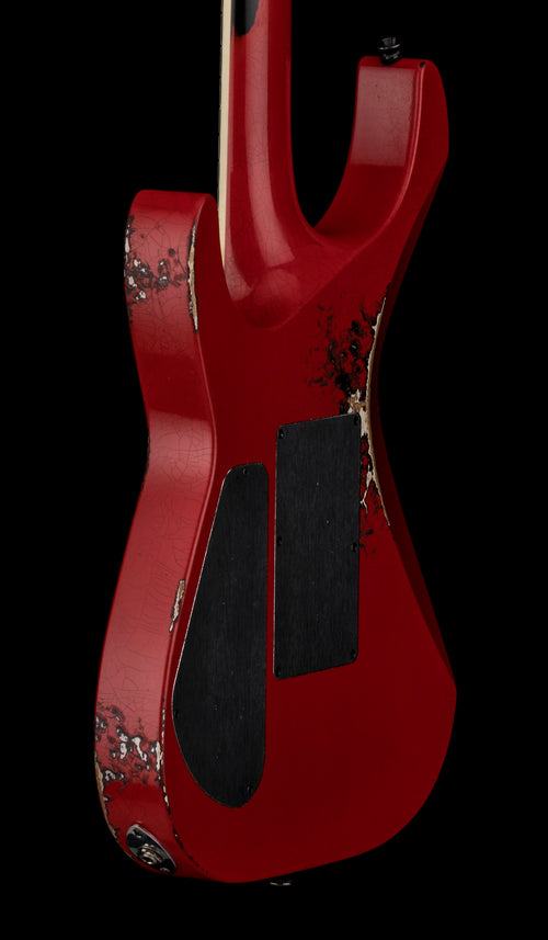 Jackson Custom Shop Korina SL2H FR Heavy Relic - Ferrari Red over Black #11582 (Empire Music Spec)