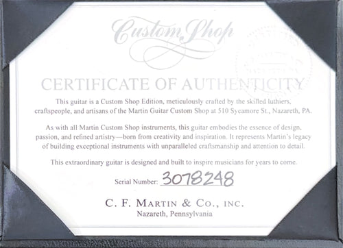 Martin Custom Shop D-28 Style Pale Moon Ebony #78248 (Empire Music Spec)