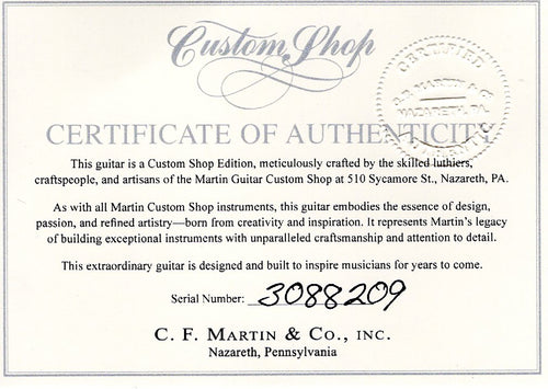 Martin Custom Shop D-28 Style Sinker Redwood/Pale Moon Ebony #88209 (Empire Music Spec)