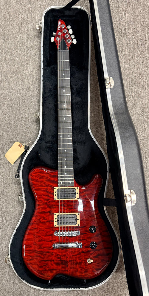 Used Carvin H2 Allan Holdsworth (1997) - Ruby Red Stain #57971 with Original Hard Case