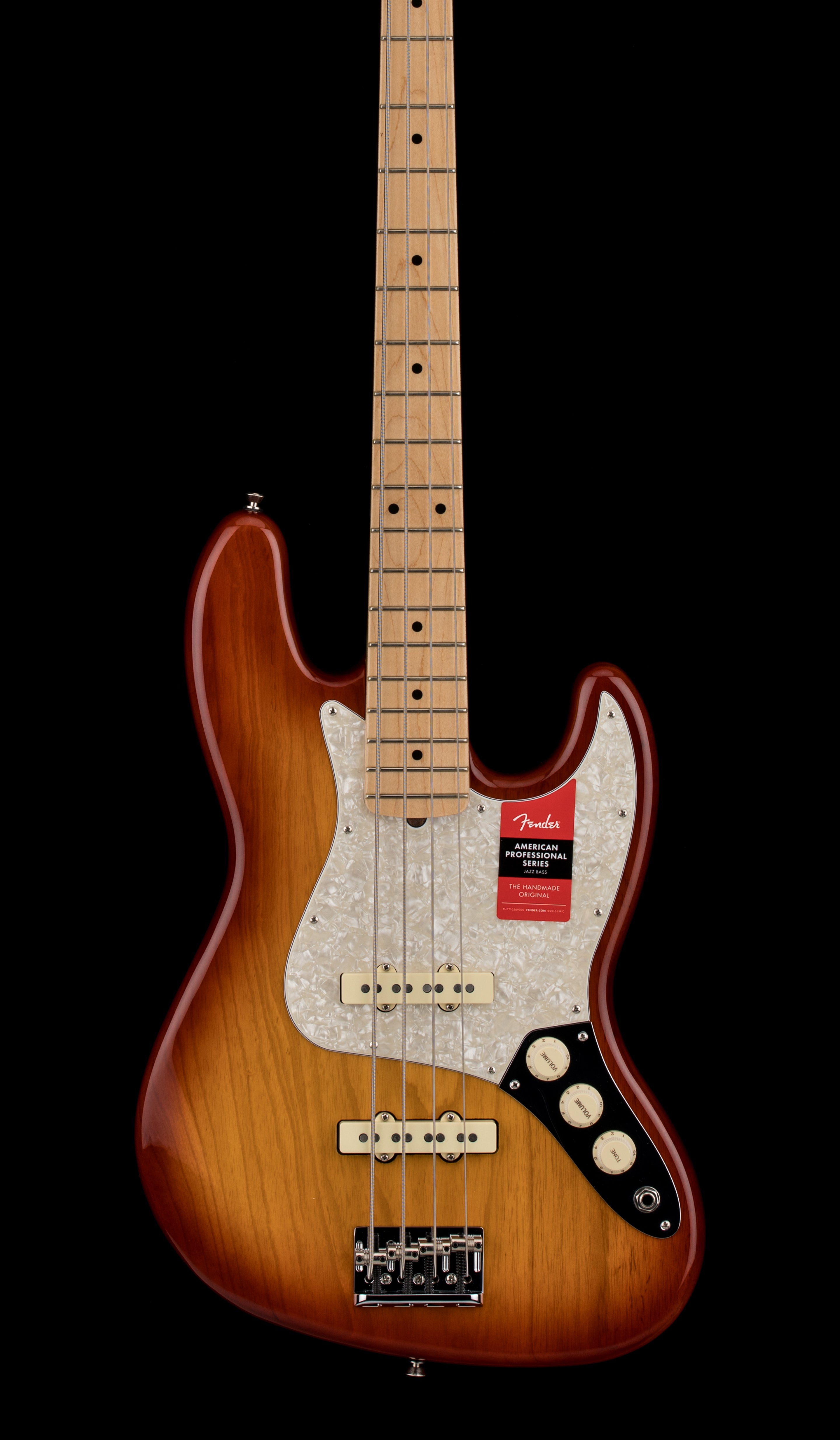 Used Fender LTD American Professional Jazz Bass - Sienna Sunburst