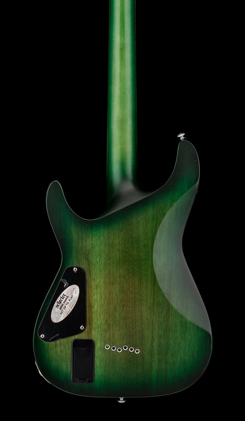 Used Schecter C-1 Platinum (2021) - Emerald Burst #61663 with Hard Case