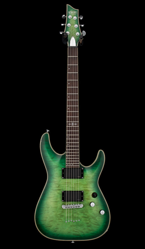 Used Schecter C-1 Platinum (2021) - Emerald Burst #61663 with Hard Case