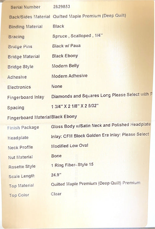 Martin Custom Shop 00-28 Style Master Grade Deep Quilt Maple (Empire Music Spec) #29853