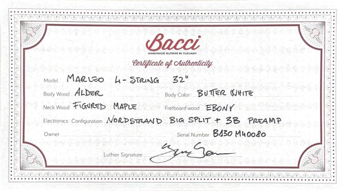 Bacci Marleo Bass - Butter White #40080
