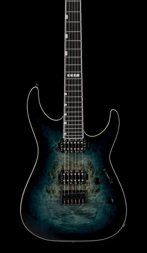 ESP E-II M-II HT - Mercury Blue Burst #ES0465243 (Factory Demonstration Model)