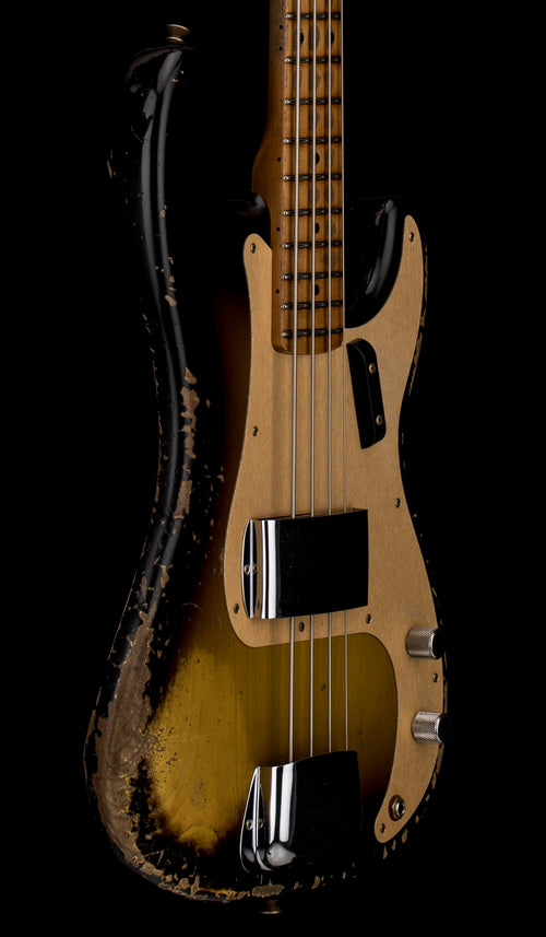 Fender Custom Shop Empire 58 Precision Bass Heavy Relic - Faded Aged 2-Color Sunburst #91147