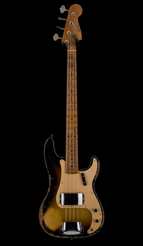Fender Custom Shop Empire 58 Precision Bass Heavy Relic - Faded Aged 2-Color Sunburst #91147