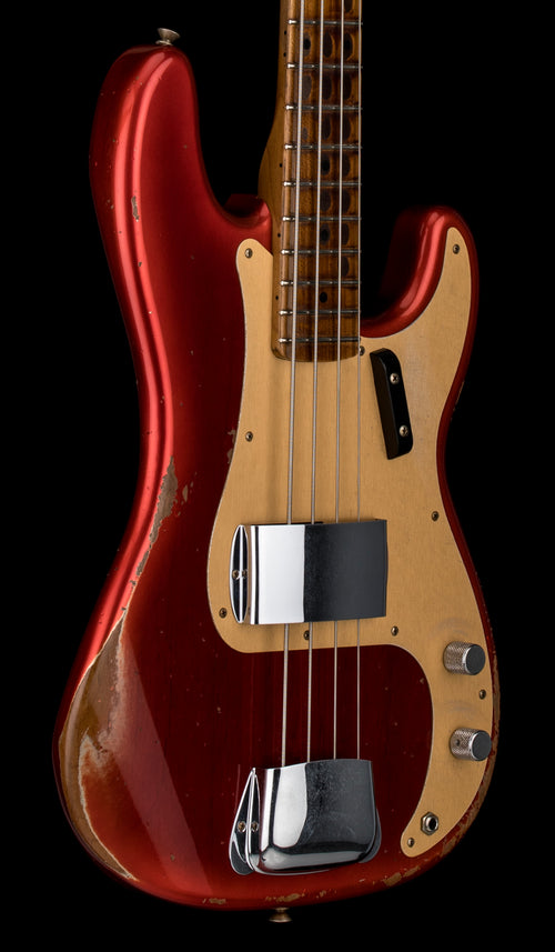 Fender Custom Shop Empire 58 Precision Bass Heavy Relic - Faded Aged Crimson Burst #86862