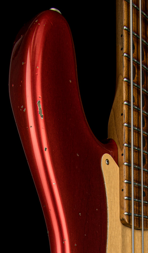 Fender Custom Shop Empire 58 Precision Bass Heavy Relic - Faded Aged Crimson Burst #86862