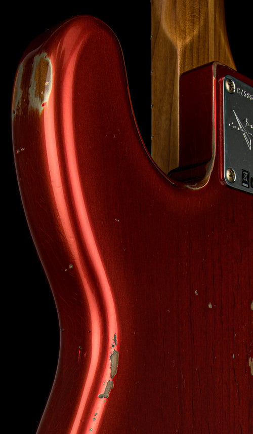Fender Custom Shop Empire 58 Precision Bass Heavy Relic - Faded Aged Crimson Burst #86862