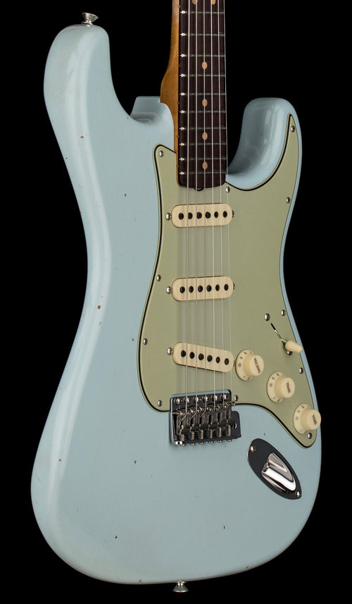 Fender Custom Shop Limited Edition '63 Stratocaster Journeyman Relic/Closet Classic - Aged Sonic Blue #83130