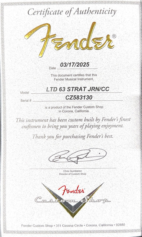 Fender Custom Shop Limited Edition '63 Stratocaster Journeyman Relic/Closet Classic - Aged Sonic Blue #83130