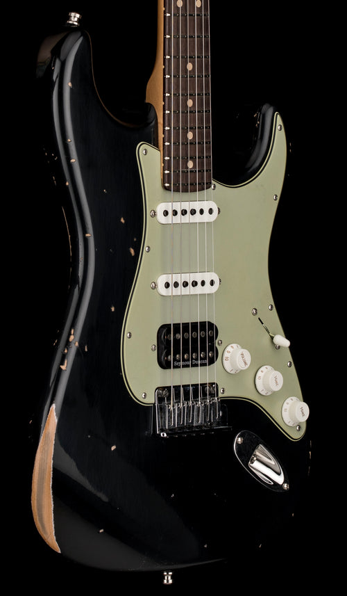 Fender Custom Shop Custom Deluxe HSS S-1 Stratocaster Relic - Black #47650