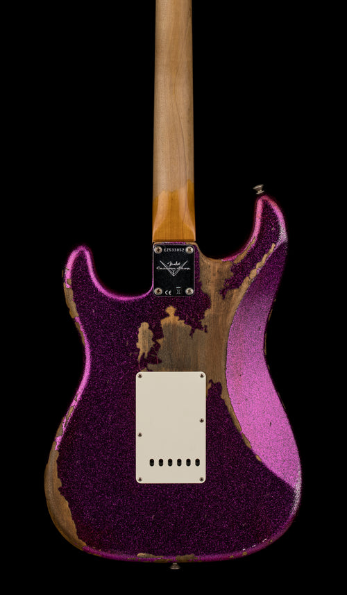Used Fender Custom Shop Empire 67 Stratocaster Heavy Relic (2017) - Magenta Sparkle #33052 with Original Hard Case