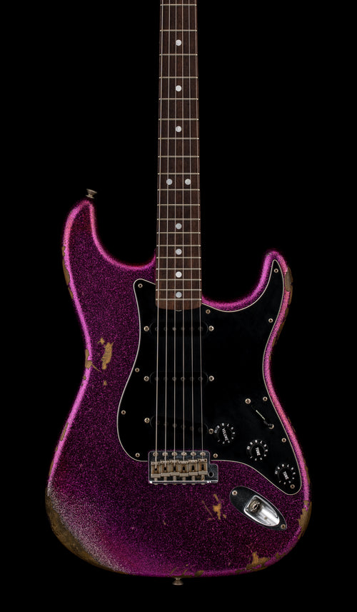 Used Fender Custom Shop Empire 67 Stratocaster Heavy Relic (2017) - Magenta Sparkle #33052 with Original Hard Case