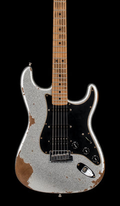 Used Fender Custom Shop Empire 67 Super Stratocaster HSS Heavy Relic (2023) - Silver Sparkle #12911 with Original Hard Case