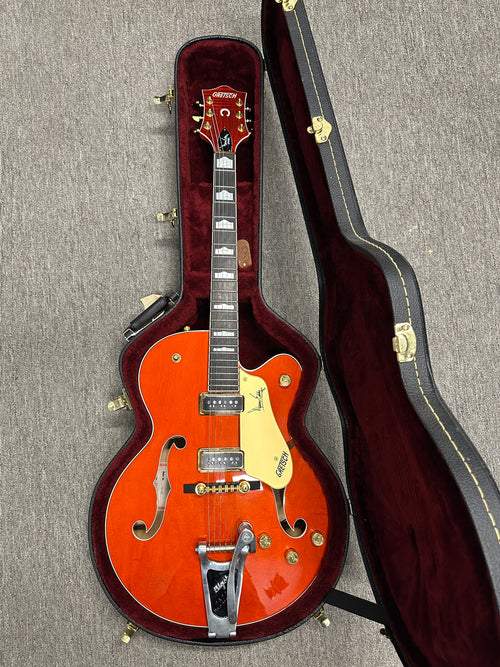 Used Gretsch G6120DE Duane Eddy Signature 6120 (1997) - Orange Stain #9711120DE with Original Hard Case