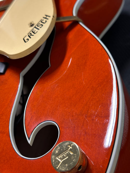 Used Gretsch G6120DE Duane Eddy Signature 6120 (1997) - Orange Stain #9711120DE with Original Hard Case