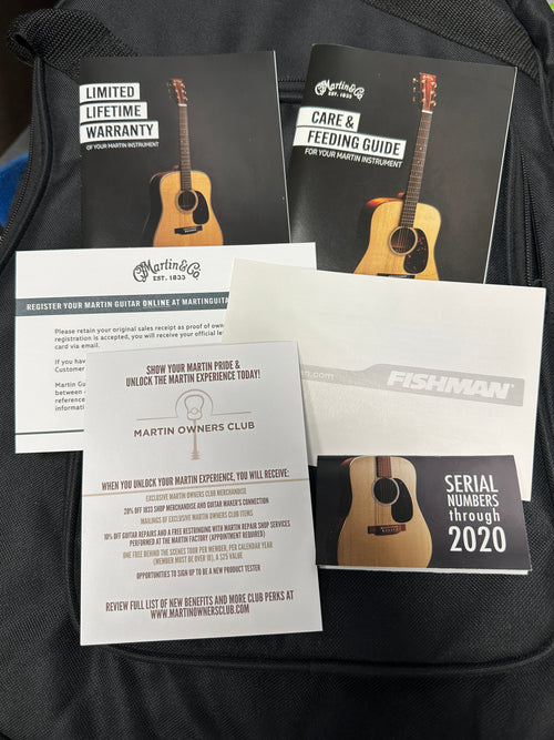Used Martin DJr-10E (2022) - Natural #81847 with Original Gig Bag