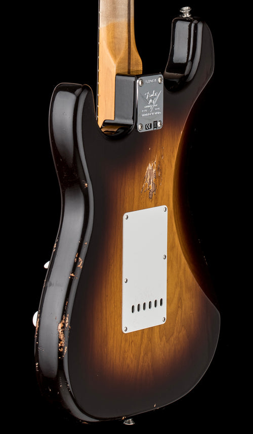 Fender Custom Shop Limited Edition Fat 1954 Stratocaster Relic with Closet Classic Hardware - Wide-Fade Chocolate 2-Color Sunburst #0134