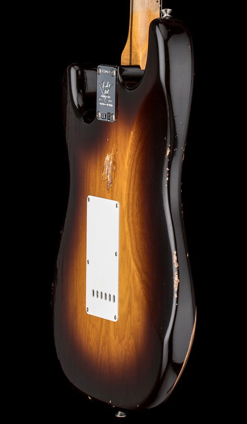 Fender Custom Shop Limited Edition Fat 1954 Stratocaster Relic with Closet Classic Hardware - Wide-Fade Chocolate 2-Color Sunburst #0134