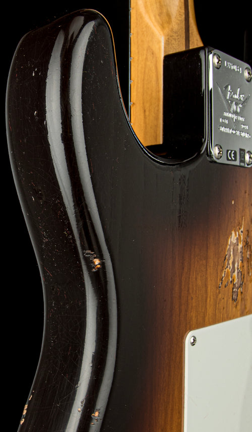 Fender Custom Shop Limited Edition Fat 1954 Stratocaster Relic with Closet Classic Hardware - Wide-Fade Chocolate 2-Color Sunburst #0134