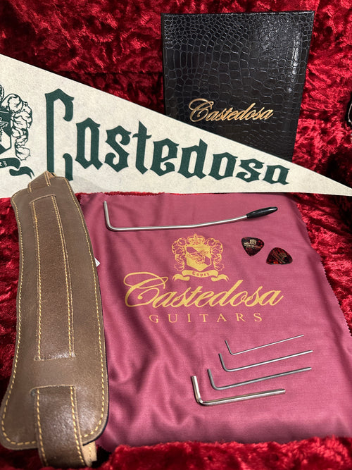 Castedosa Guitars Halcón Baritone - Aged Brown Sparkle #451