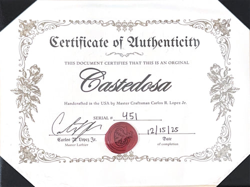 Castedosa Guitars Halcón Baritone - Aged Brown Sparkle #451