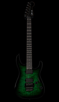 Charvel Pro-Mod Plus Dinky DK24 HH FR QM EB - Cloaked Emerald Green #00373