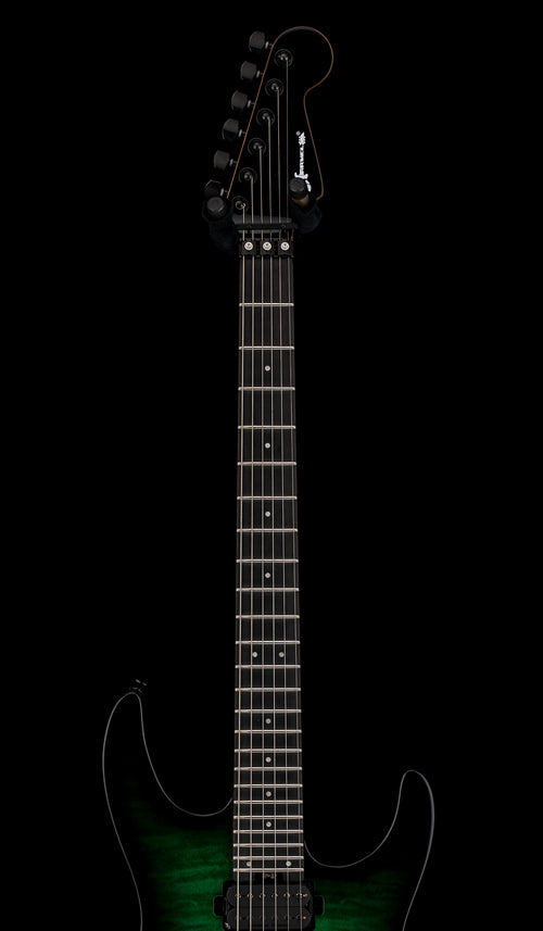Charvel Pro-Mod Plus Dinky DK24 HH FR QM EB - Cloaked Emerald Green #00373