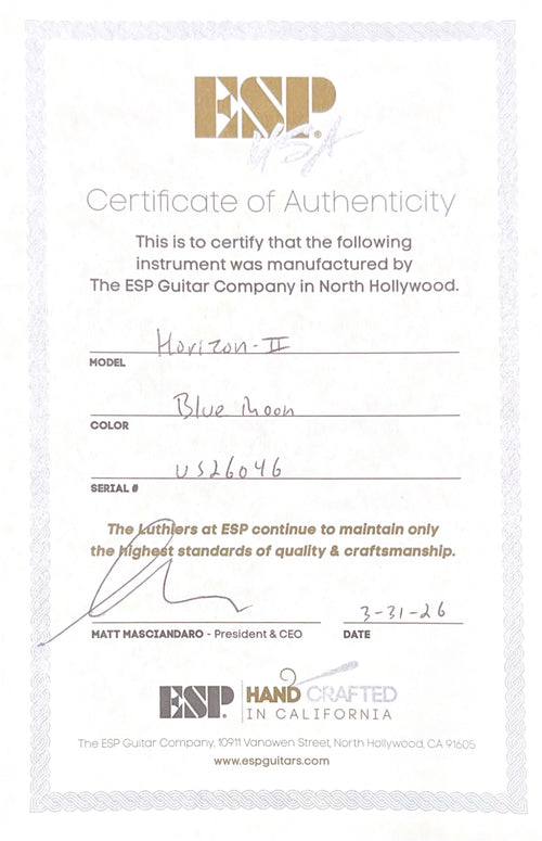 ESP Horizon-II USA - Blue Moon #26046