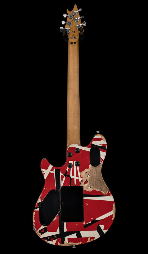 EVH Limited Edition Wolfgang Special Striped Series - Aged Red, Black, and White #50438