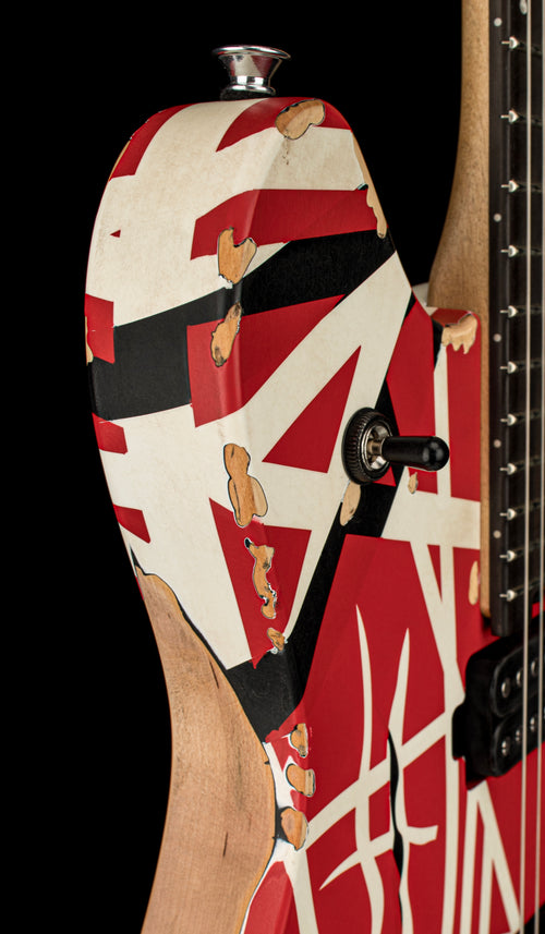 EVH Limited Edition Wolfgang Special Striped Series - Aged Red, Black, and White #50438