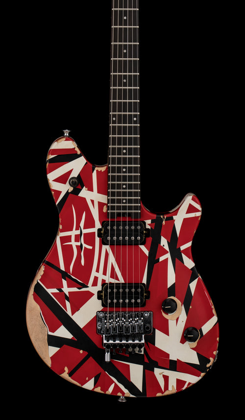 EVH Limited Edition Wolfgang Special Striped Series - Aged Red, Black, and White #50438