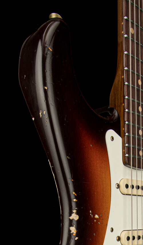 Fender Custom Shop Empire 59 Transition Stratocaster Relic - Faded Aged Chocolate 3-Color Sunburst #19506