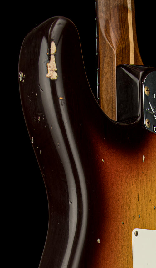 Fender Custom Shop Empire 59 Transition Stratocaster Relic - Faded Aged Chocolate 3-Color Sunburst #19506