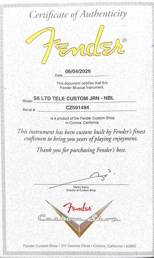Fender Custom Shop Limited Edition Telecaster Custom Journeyman Relic - Natural Blonde #91494
