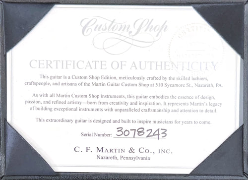 Martin Custom Shop D-28 Style Pale Moon Ebony #78243 (Empire Music Spec)