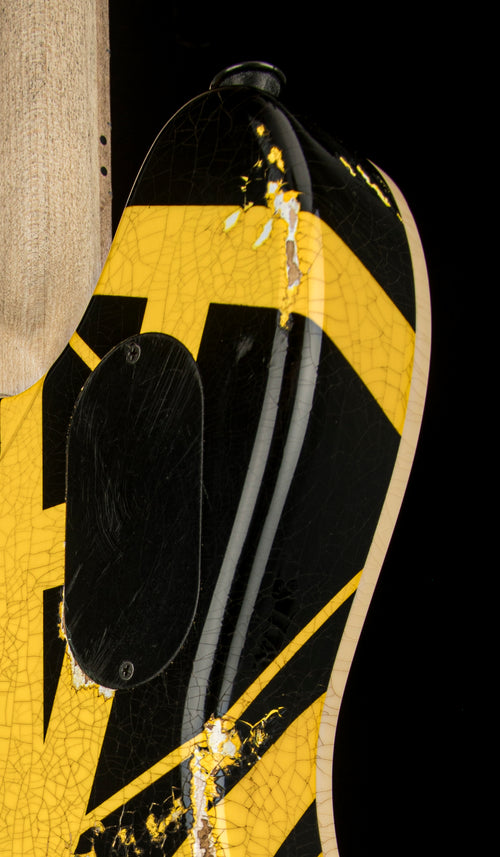 EVH Custom Shop Wolfgang Relic - Black with Yellow Stripes #7659A