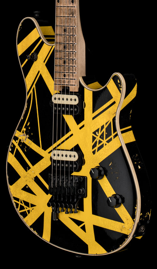 EVH Custom Shop Wolfgang Relic - Black with Yellow Stripes #7659A