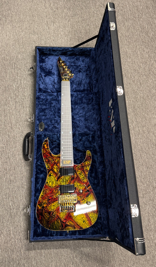 Used ESP M-II DX FR USA (2025) - Hellfire #25651 with Original Hard Case