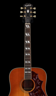 Used Epiphone Hummingbird (2021) - Aged Cherry Sunburst #07160 with Hard Case