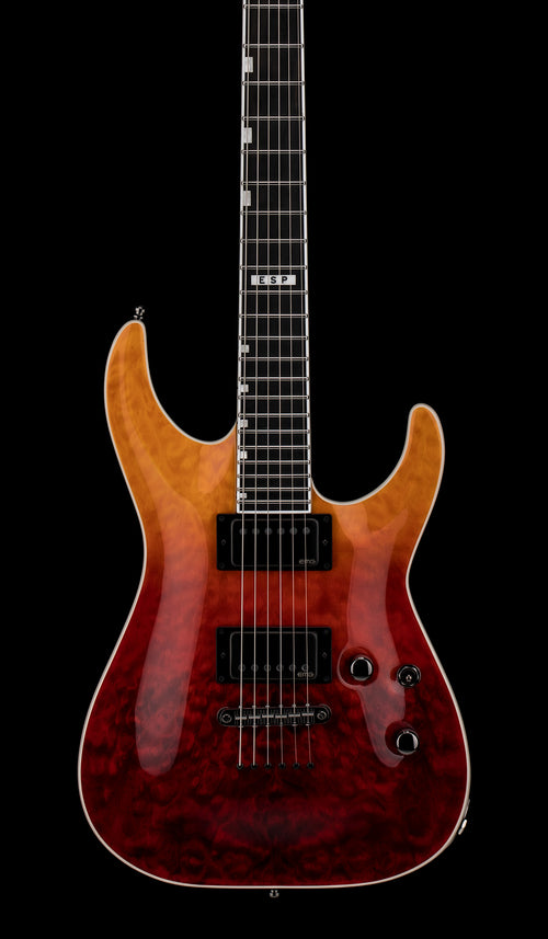 ESP E-II Horizon NT-II - Tiger Eye Amber Fade #ES8565253 (Factory Demonstration Model)