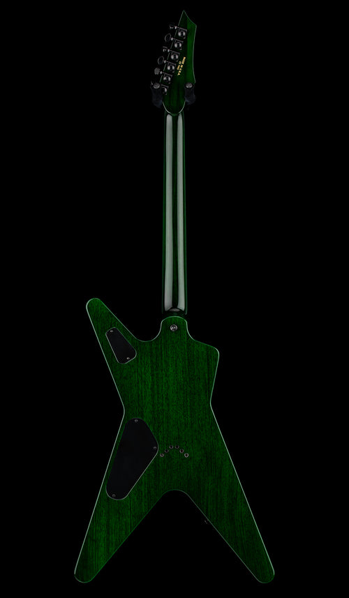 Dean USA ML Flame Top Hardtail String Through - Emerald Green Burst #21093