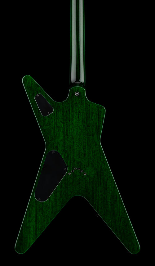 Dean USA ML Flame Top Hardtail String Through - Emerald Green Burst #21093